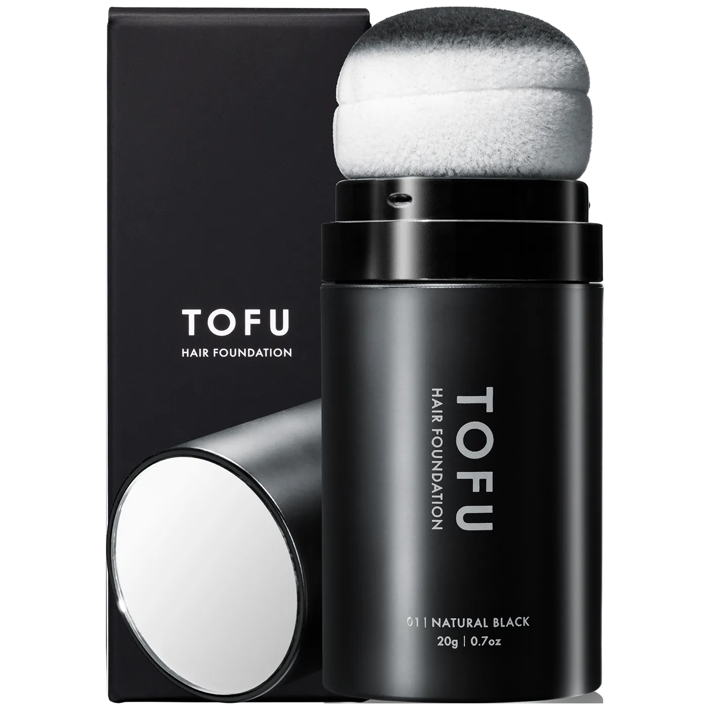 TOFU ヘアファンデーション(20g)ナチュラルブラック、ダークブラウン TOFU ヘアファンデーション(20g)ナチュラルブラック、ダークブラウン